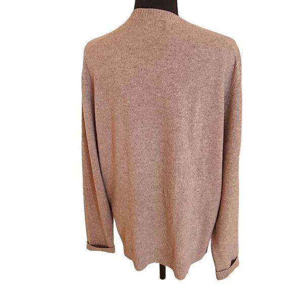 Neiman Marcus Women's Cashmere Pullover Sweater Light Gray Size Large - Picture 4 of 10